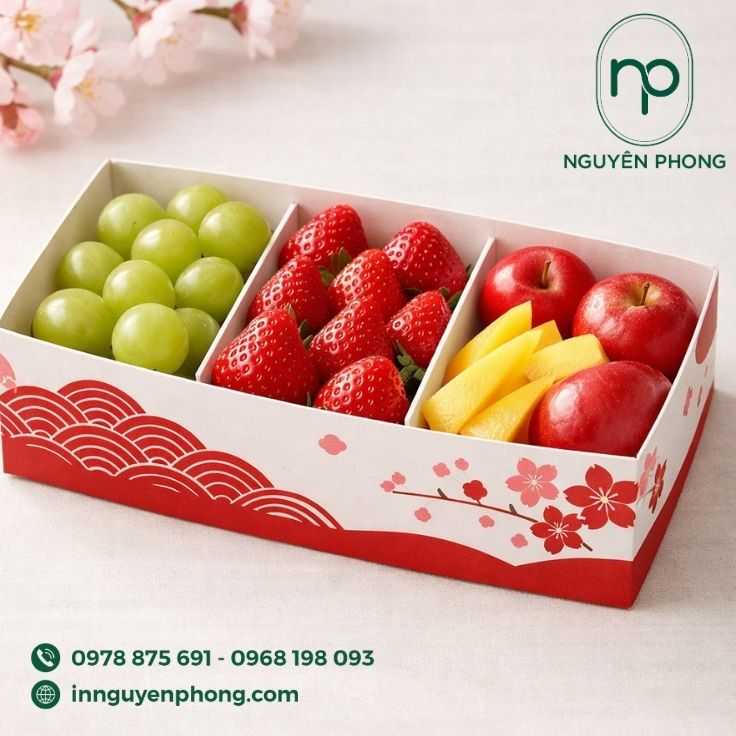 Mẫu khay đựng trái cây Nhật Bản 